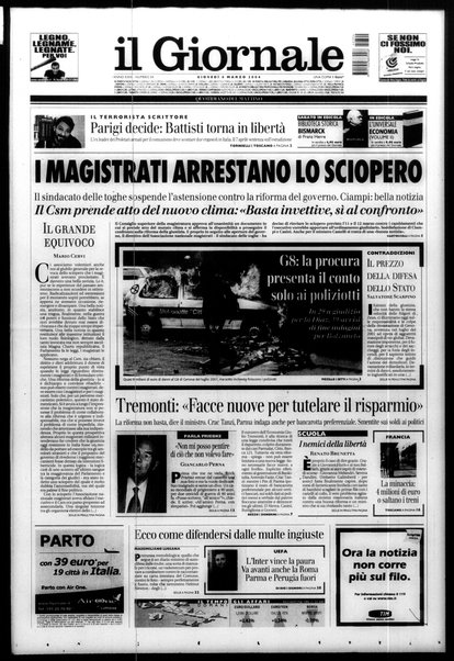 Il giornale : quotidiano del mattino